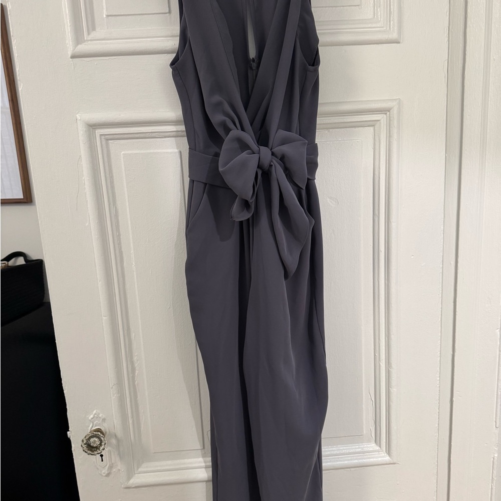 Astr Gray Sleeveless Jumpsuit